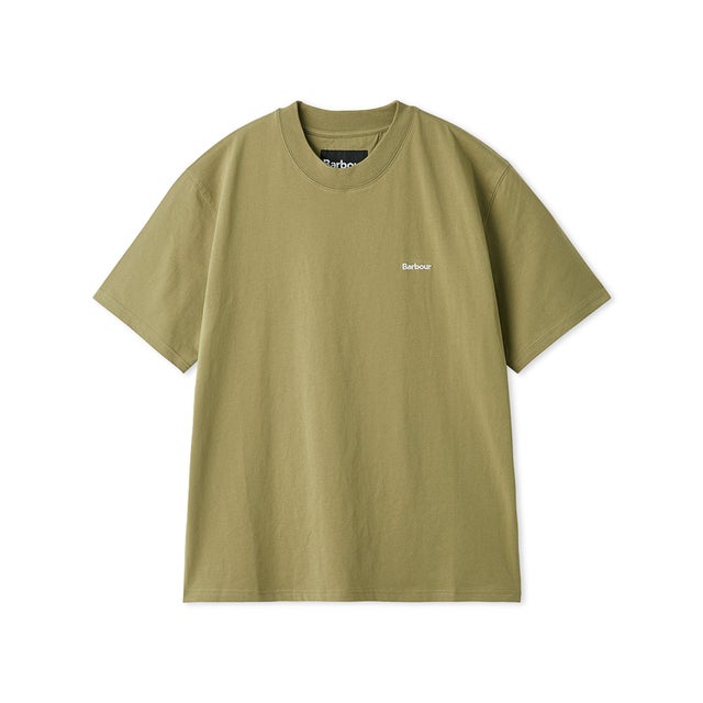 barbour dalton logo os t-shirt （オリーブ）