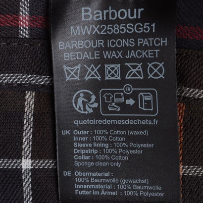 ICONS PATCH BEDALE WAX JACKET （sage）｜詳細画像