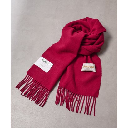 バブアー Barbour barbour lambswool woven scarf マフラー ユニセックス ギフト （ワイン）｜詳細画像