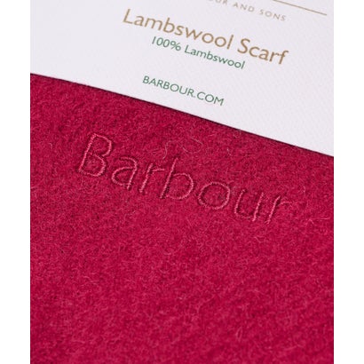 バブアー Barbour barbour lambswool woven scarf マフラー ユニセックス ギフト （ワイン）｜詳細画像