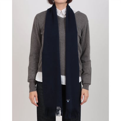 バブアー Barbour barbour plain lambswool scarf マフラー ユニセックス ギフト （ネイビー）｜詳細画像