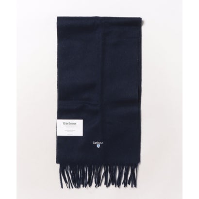 バブアー Barbour barbour plain lambswool scarf マフラー ユニセックス ギフト （ネイビー）｜詳細画像