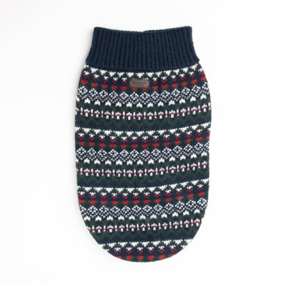バブアー Barbour MARLOW FAIRISLE DOG JUMPER （navy festive）｜詳細画像