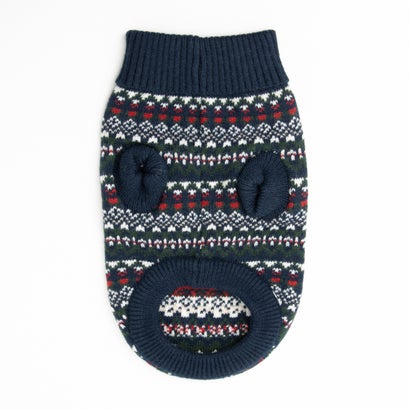 バブアー Barbour MARLOW FAIRISLE DOG JUMPER （navy festive）｜詳細画像