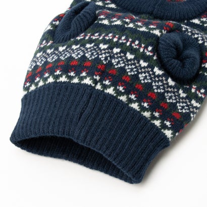 バブアー Barbour MARLOW FAIRISLE DOG JUMPER （navy festive）｜詳細画像