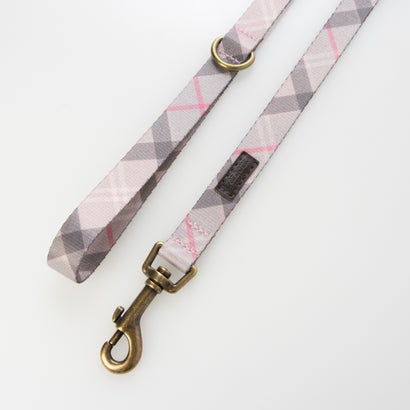 TARTAN PRINTED DOG LEAD （pink tartan）｜詳細画像