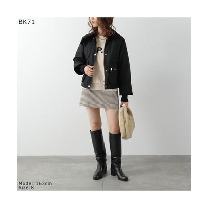 Barbour ワックス ジャケット CROPPED BEADNEL LWX1403 （NY92/ブラック）｜詳細画像