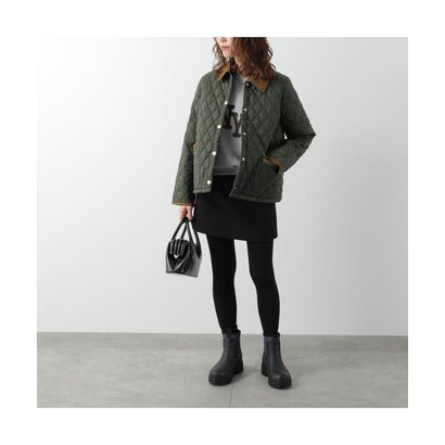 バブアー Barbour Barbour ジャケット ICONS CROPPED LIDDESDALE QUILTED LQU1851 （OL74/カーキ）｜詳細画像