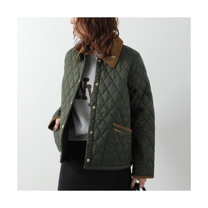 バブアー Barbour Barbour ジャケット ICONS CROPPED LIDDESDALE QUILTED LQU1851 （OL74/カーキ）｜詳細画像