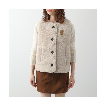 バブアー Barbour Barbour ボアベスト BOWES FLEECE GILET LGI0228 （CR11/アイボリー）｜詳細画像