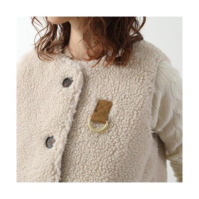バブアー Barbour Barbour ボアベスト BOWES FLEECE GILET LGI0228 （CR11/アイボリー）｜詳細画像