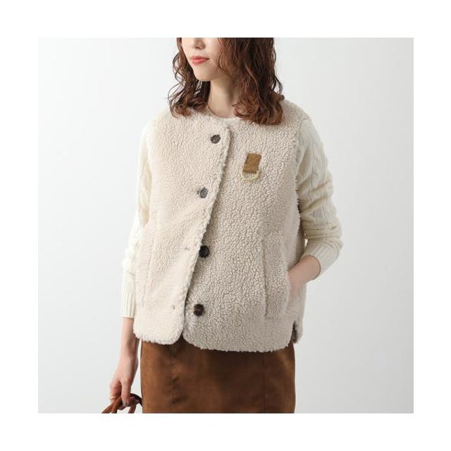 ボアベスト BOWES FLEECE GILET LGI0228 （CR11/アイボリー）