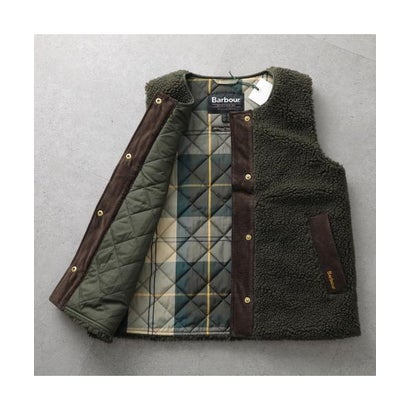 バブアー Barbour Barbour ボアベスト DULSIE LINER LLI0016 （CR11/アイボリー）｜詳細画像