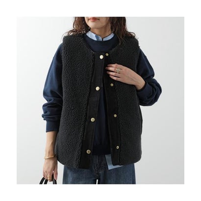 バブアー Barbour Barbour ボアベスト DULSIE LINER LLI0016 （CR11/アイボリー）｜詳細画像