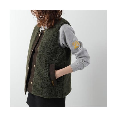 バブアー Barbour Barbour ボアベスト DULSIE LINER LLI0016 （OL51/カーキ）｜詳細画像
