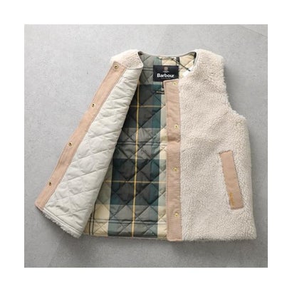 バブアー Barbour Barbour ボアベスト DULSIE LINER LLI0016 （OL51/カーキ）｜詳細画像