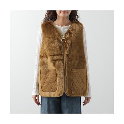 バブアー Barbour Barbour フェイクファーベスト KARIN FAUX FUR GILET LGI0201 （BK11/ブラック）｜詳細画像