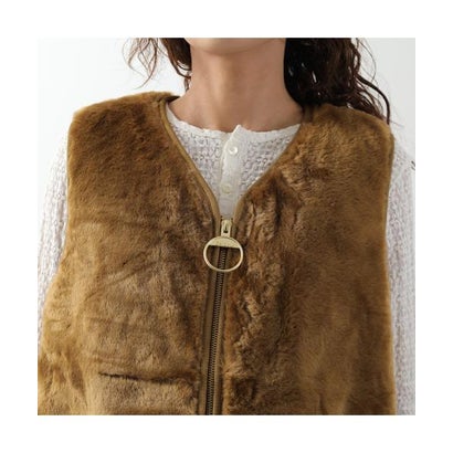 バブアー Barbour Barbour フェイクファーベスト KARIN FAUX FUR GILET LGI0201 （BK11/ブラック）｜詳細画像