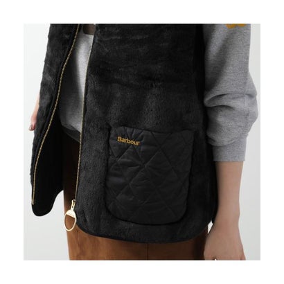 バブアー Barbour Barbour フェイクファーベスト KARIN FAUX FUR GILET LGI0201 （BK11/ブラック）｜詳細画像