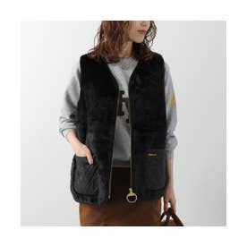 フェイクファーベスト KARIN FAUX FUR GILET LGI0201 （BK11/ブラック）