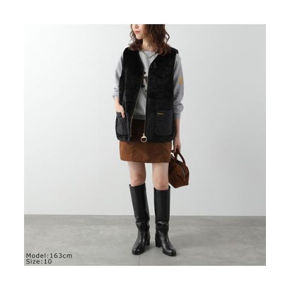 バブアー Barbour Barbour フェイクファーベスト KARIN FAUX FUR GILET LGI0201 （BR31/ブラウン）｜詳細画像