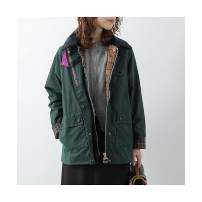 バブアー Barbour Barbour × Paul Smith ワックスコート Spey スペイ LWX1600 （GN75/ダークグリーン）｜詳細画像