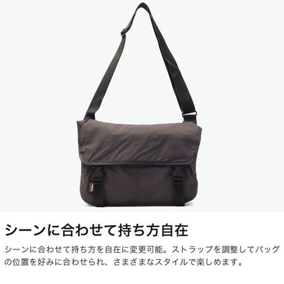 正規品6年保証 メッセンジャーバッグ メンズ レディース A4 ショルダーバッグ 斜めがけ ブランド 小さめ 12L ショルダー バッグ 耐水 シンプル Cinch Messenger BHMB （Black）｜詳細画像