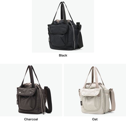 ベルロイ bellroy 正規品6年保証 ショルダーバッグ メンズ レディース 軽量 斜めがけ トート バッグ 斜め掛け おしゃれ ナイロン シンプル 耐水性 巾着バッグ A5 9L Cinch Bucket Bag BHTA （Oat）｜詳細画像