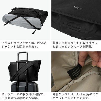 正規品6年保証 メッセンジャーバッグ メンズ レディース ブランド ショルダー バッグ PC 16インチ 斜めがけ 耐水 A3 B4 A4 22L Venture Messenger 16 BVYB （Black）｜詳細画像