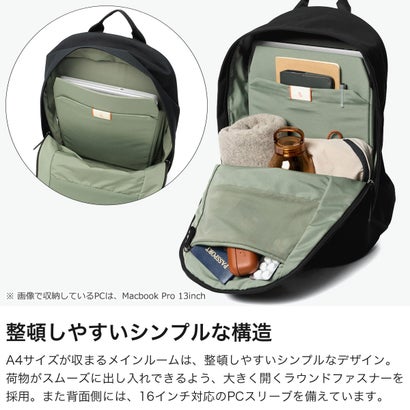 正規品6年保証 リュック メンズ レディース 軽量小さめおしゃれ大人 A4 ブランド カジュアル ビジネス 通勤 通学 大学生 PC Classic Backpack 3rdエディション BCBD （ブラック）｜詳細画像