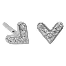 【未使用】BAQLESSシルバーハートピアス 品番AM-CLN-SV バックレス Baqless ピアス レディース 金属アレルギー対応 つけっ