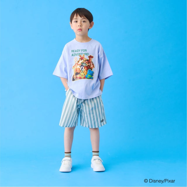 【Disney&Pixar】TOY STORY/MOVIE グラフィックTシャツ （ブルー グレー）