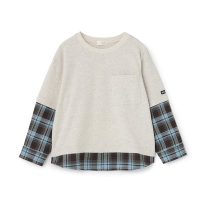 シャツドッキング長袖Tシャツ （ディープ レッド）｜詳細画像