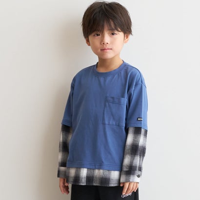 シャツドッキング長袖Tシャツ （ディープ レッド）｜詳細画像
