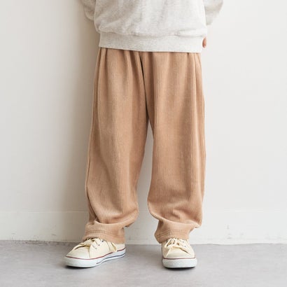 やみつきになる履き心地ニットコールパンツ （パープル）｜詳細画像