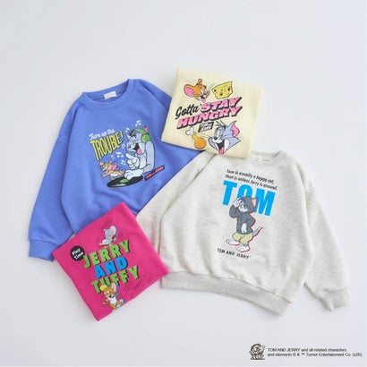 【TOMandJERRY】カラフルグラフィックスウェット （オートミール）｜詳細画像
