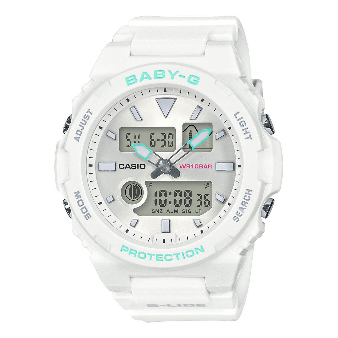 BABY-G】G-LIDE(Gライド) / BAX-100-7AJF （ホワイト） -ファッション 