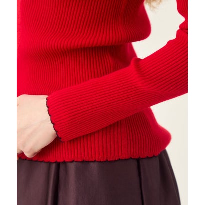 ボールジィ Ballsey ストレッチカシミヤ クルーネックプルオーバー （37 レッド）｜詳細画像
