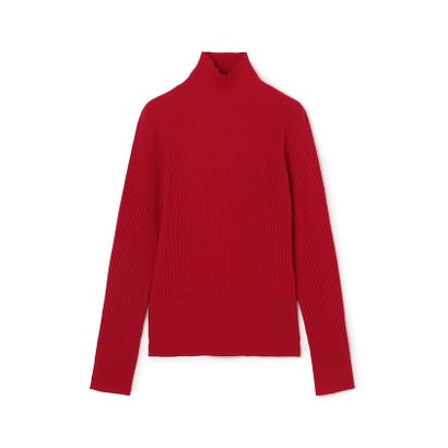 ストレッチカシミヤ ハイネックプルオーバー （37 レッド）｜詳細画像