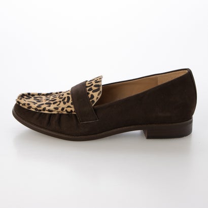 【本革 / 日本製 / 軽量】ギャザーデザイン ソフトレザーローファー （DBRNC）｜詳細画像