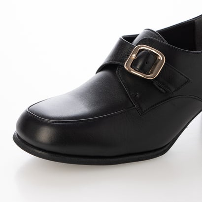 【本革 / 日本製 / 軽量】4.5cmヒール モンクストラップシューズ （BLK）｜詳細画像