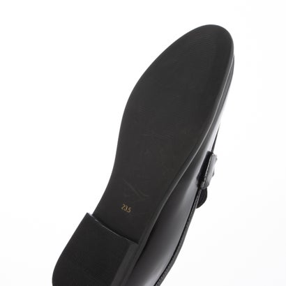 【本革 / 軽量】ガラスレザースキニービットローファー （BLK）｜詳細画像