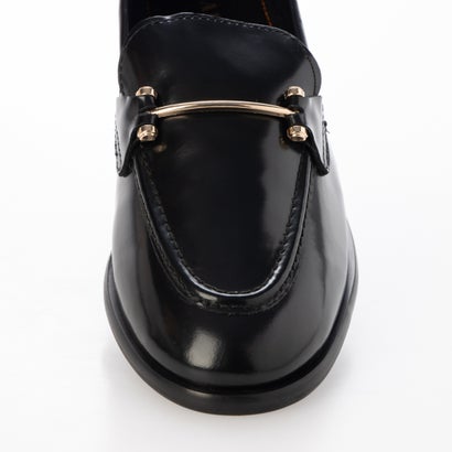 【本革 / 軽量】ガラスレザースキニービットローファー （BLK）｜詳細画像