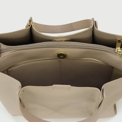 3層タイプ 2WAY ハンド & ショルダーバッグ / レディース バッグ ひねり金具 通勤バッグ セレモニー （ブラック）｜詳細画像