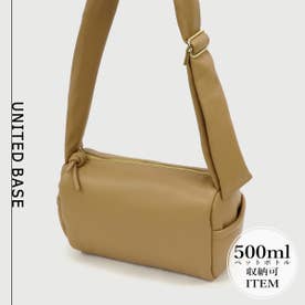 【 500mlペットボトル収納可 】マルチWAY ワンハンドル パファー ショルダーバッグ / ユニセックス （ベージュ）