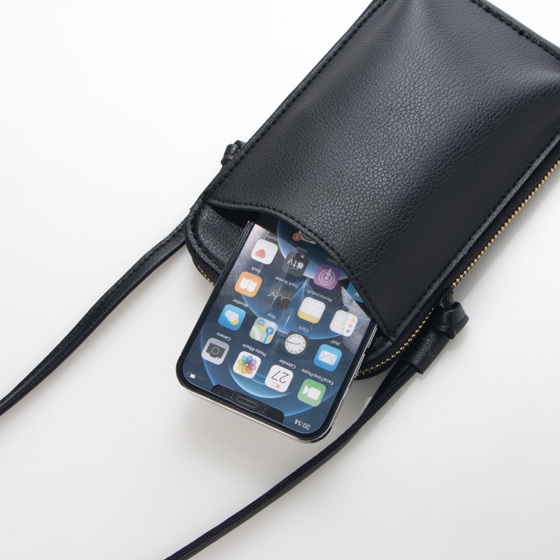 FOREVER BETTER スマホショルダー ポシェット黒 未使用品 FOREVER 