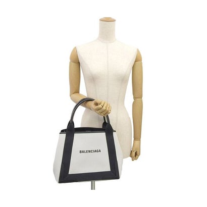 BALENCIAGA バレンシアガ SMALL CABAS カバス トート ハンド バッグ トートバッグ マチ Sサイズ （ホワイト）｜詳細画像