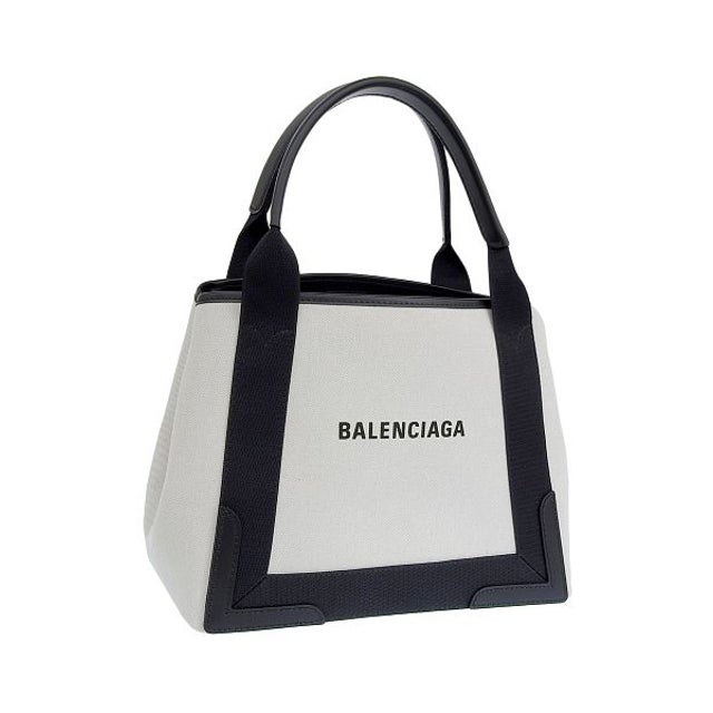 SMALL CABAS カバス トート ハンド バッグ トートバッグ マチ Sサイズ （ホワイト）