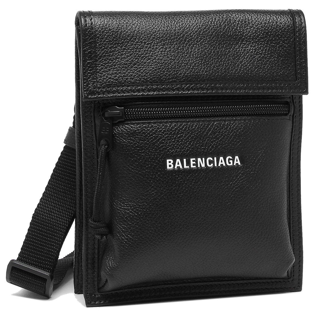 バレンシアガ BALENCIAGA ショルダーバッグ エクスプローラー ロゴ ブラック メンズ レディース BALENCIAGA 655982  13MNX 1090 （BLACK L WHITE）