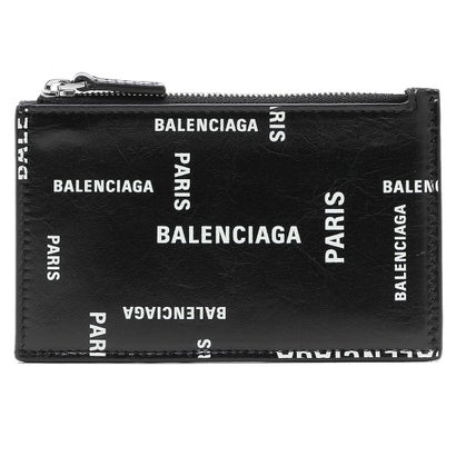 バレンシアガ BALENCIAGA カードケース フラグメントケース コインケース ブラック ホワイト メンズ BALENCIAGA 640535 2AAOC 1097 （BLACK WHITE）｜詳細画像